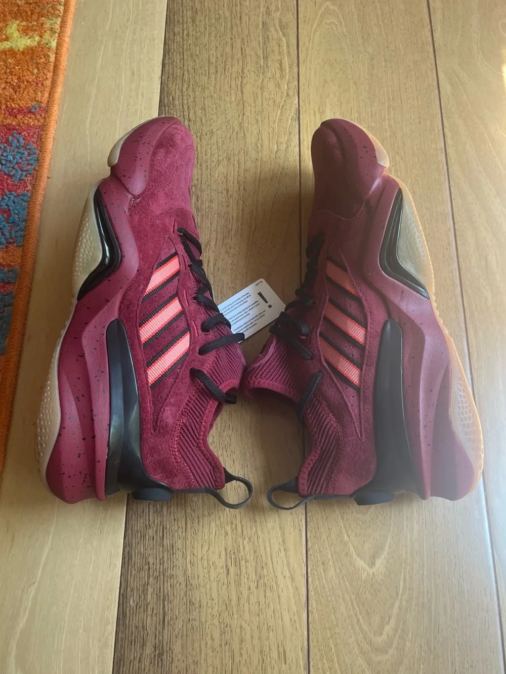 Adidas Mahomes 2 Impact FLX Tailgate Turf Training Shoes Men’s Sz 11 Burgundy